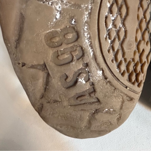 AS 98 Sz 38 Metal Toe Distressed Leather Moto Style Zip Up Buckles Boots - Picture 13 of 16